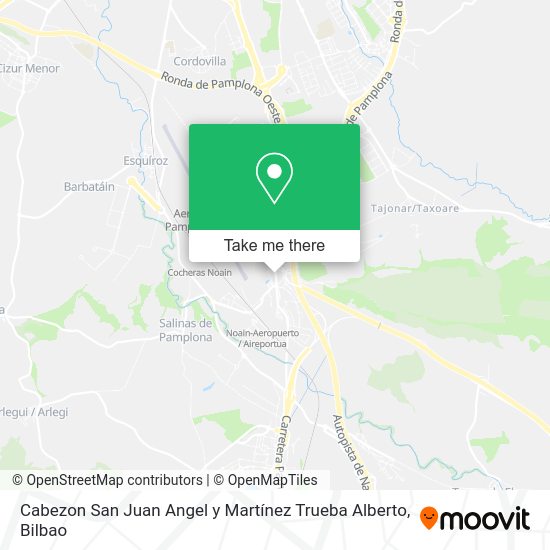 Cabezon San Juan Angel y Martínez Trueba Alberto map