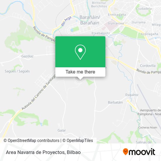 Area Navarra de Proyectos map