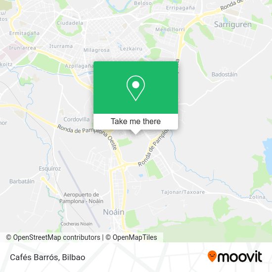 Cafés Barrós map