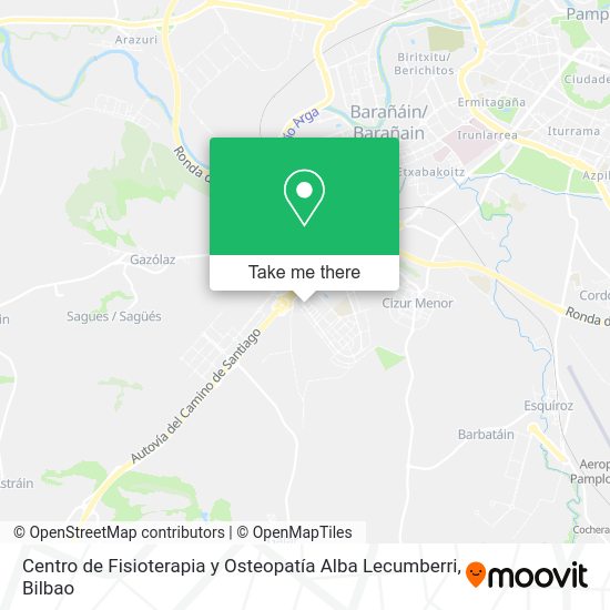 Centro de Fisioterapia y Osteopatía Alba Lecumberri map