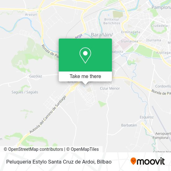 Peluqueria Estylo Santa Cruz de Ardoi map
