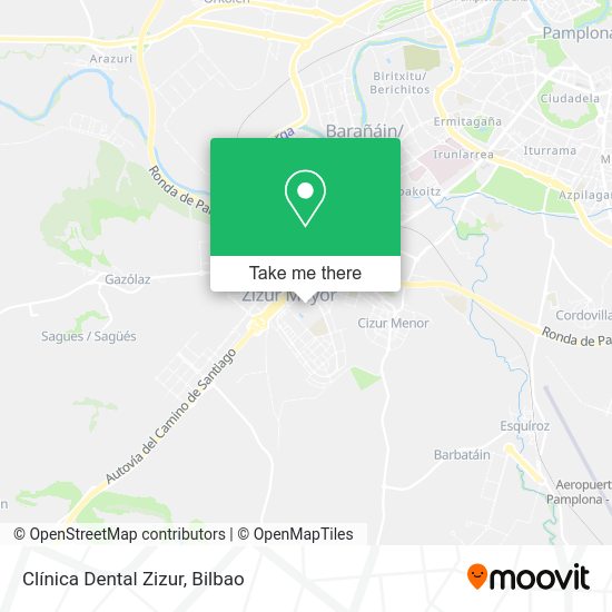 Clínica Dental Zizur map