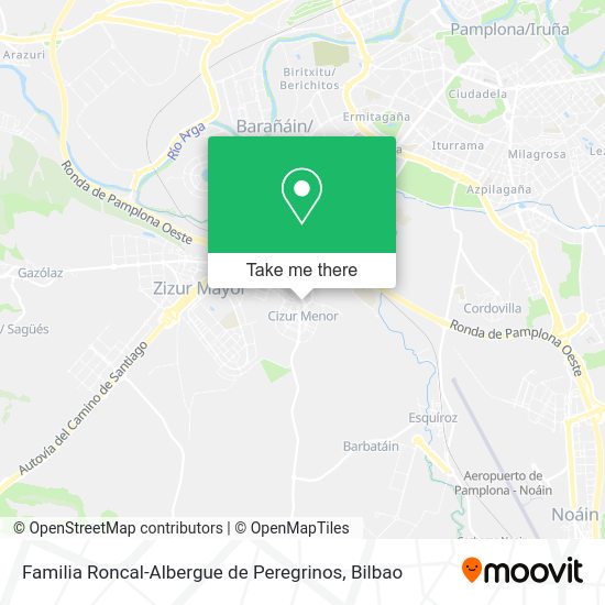 Familia Roncal-Albergue de Peregrinos map