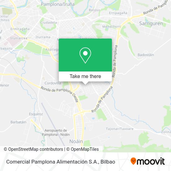 Comercial Pamplona Alimentación S.A. map