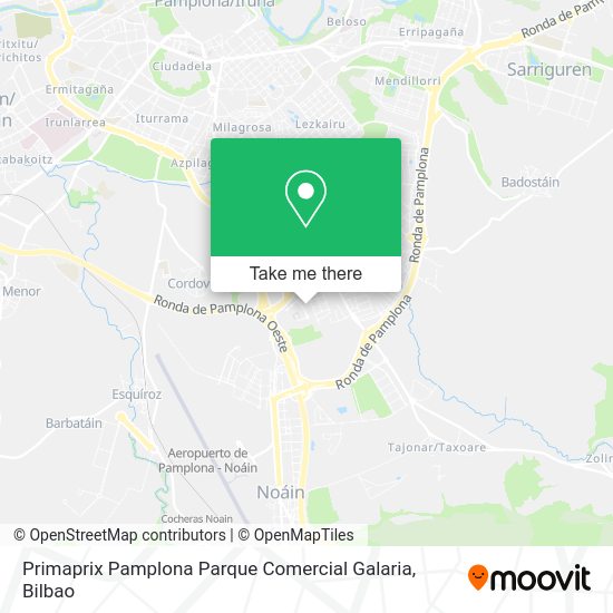 Primaprix Pamplona Parque Comercial Galaria map