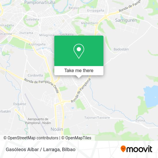 Gasóleos Aíbar / Larraga map