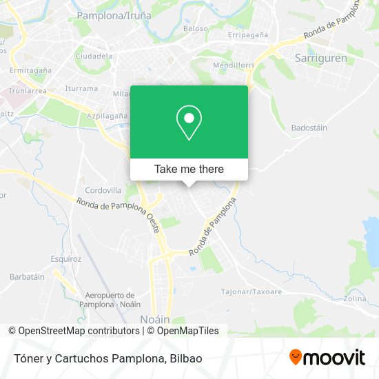 Tóner y Cartuchos Pamplona map