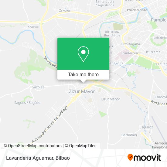 Lavandería Aguamar map