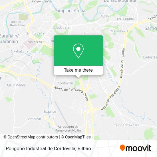 Polígono Industrial de Cordovilla map