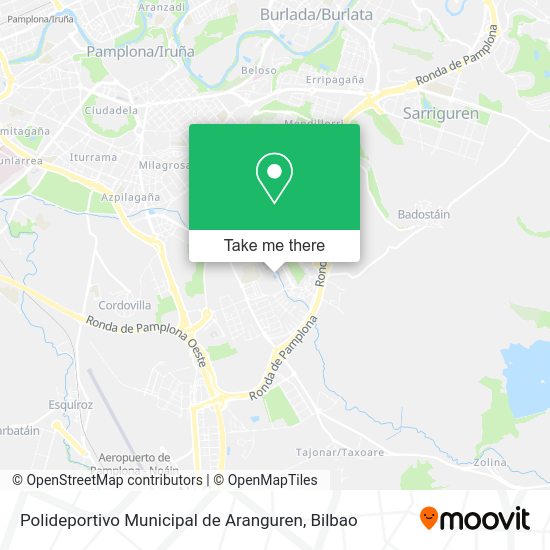Polideportivo Municipal de Aranguren map