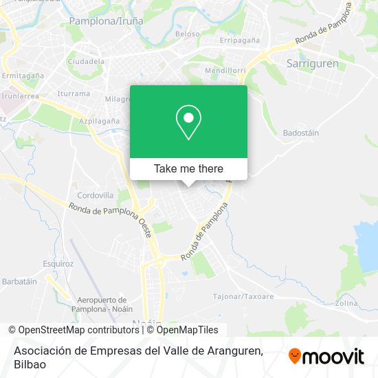 Asociación de Empresas del Valle de Aranguren map