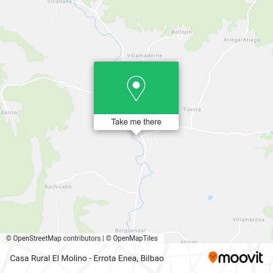 Casa Rural El Molino - Errota Enea map