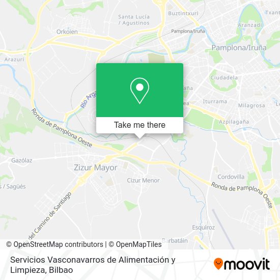 Servicios Vasconavarros de Alimentación y Limpieza map