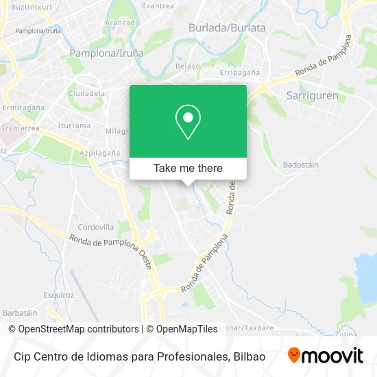 Cip Centro de Idiomas para Profesionales map