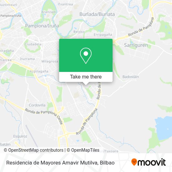 Residencia de Mayores Amavir Mutilva map