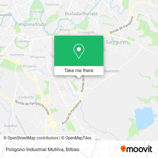 Polígono Industrial Mutilva map