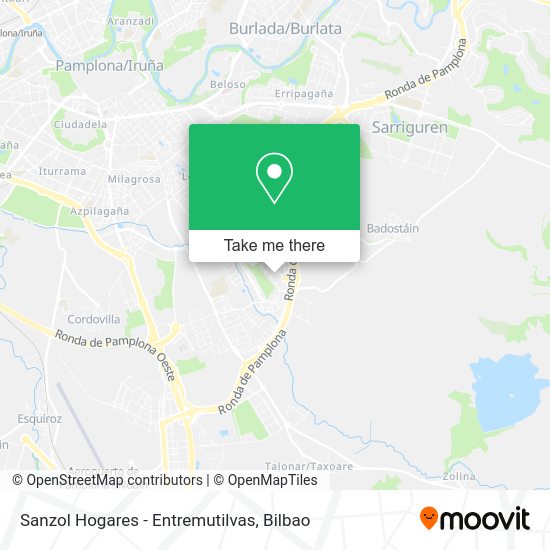 Sanzol Hogares - Entremutilvas map