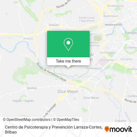 Centro de Psicoterapia y Prevención Larraza-Cortes map