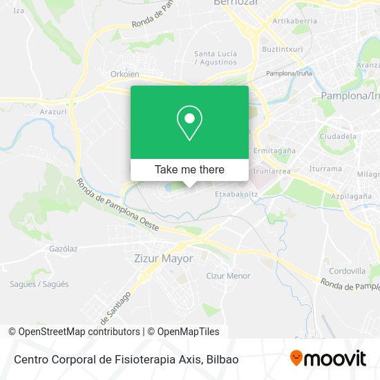Centro Corporal de Fisioterapia Axis map