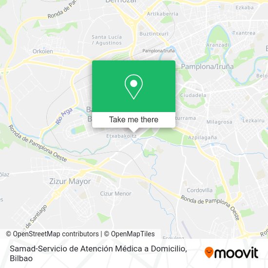 Samad-Servicio de Atención Médica a Domicilio map