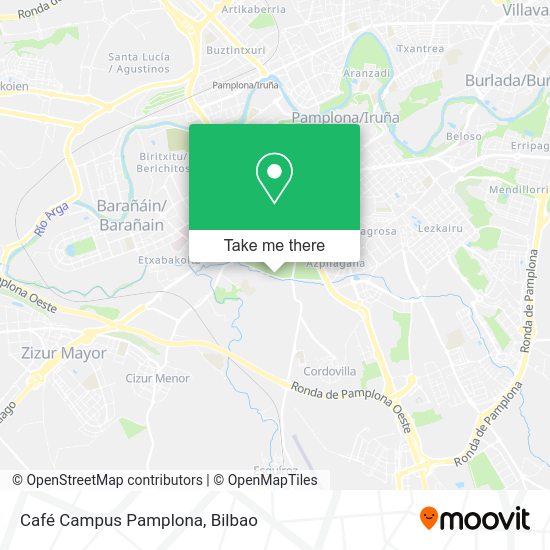 Café Campus Pamplona map
