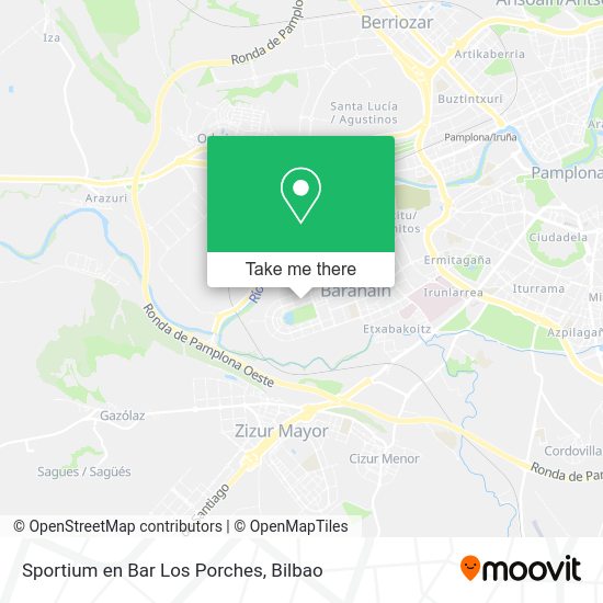 Sportium en Bar Los Porches map