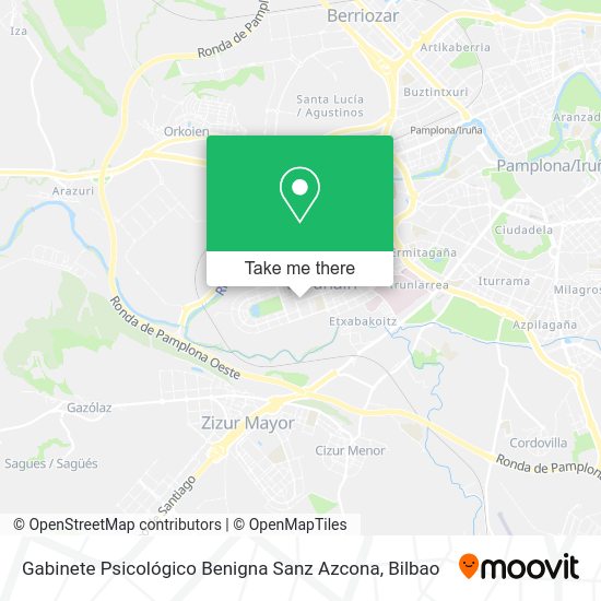 Gabinete Psicológico Benigna Sanz Azcona map