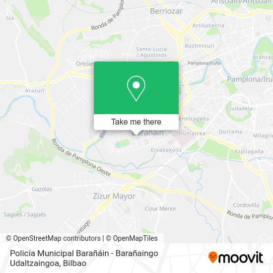 Policía Municipal Barañáin - Barañaingo Udaltzaingoa map