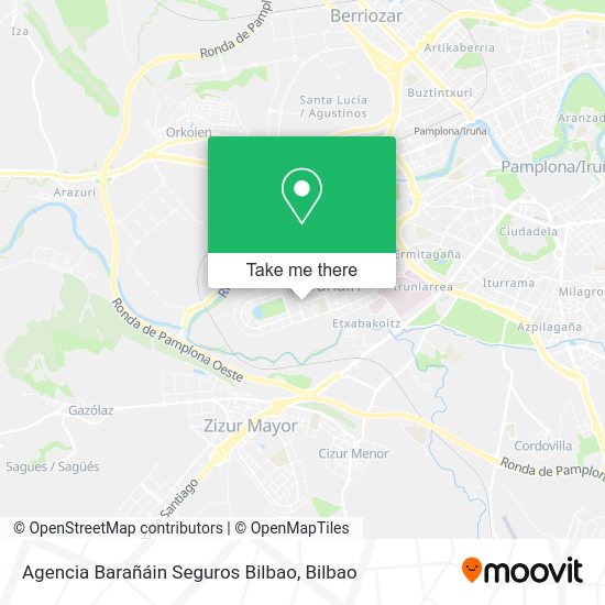 Agencia Barañáin Seguros Bilbao map