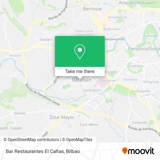 Bar Restaurantes El Cañas map