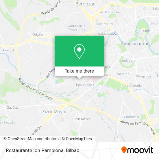 Restaurante Ion Pamplona map
