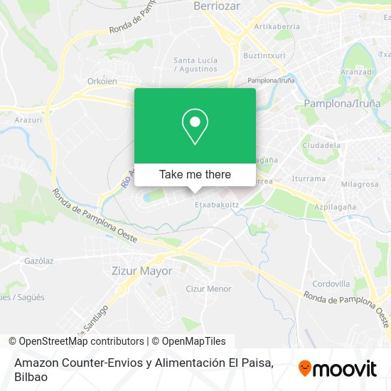 Amazon Counter-Envios y Alimentación El Paisa map