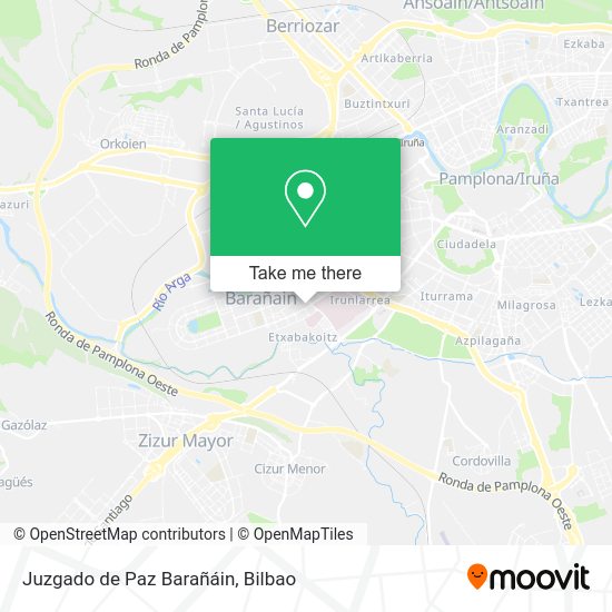 Juzgado de Paz Barañáin map