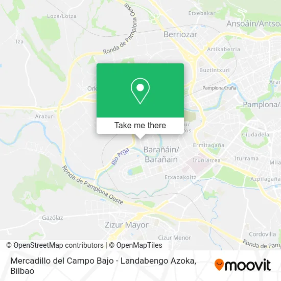 mapa Mercadillo del Campo Bajo - Landabengo Azoka