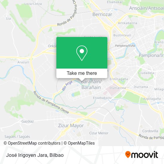 José Irigoyen Jara map