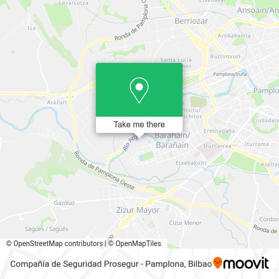 Compañía de Seguridad Prosegur - Pamplona map