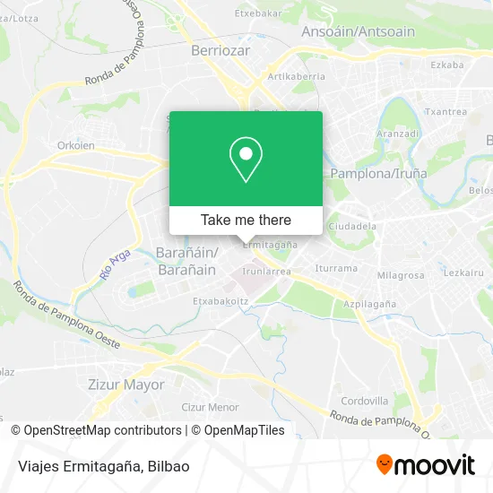 mapa Viajes Ermitagaña