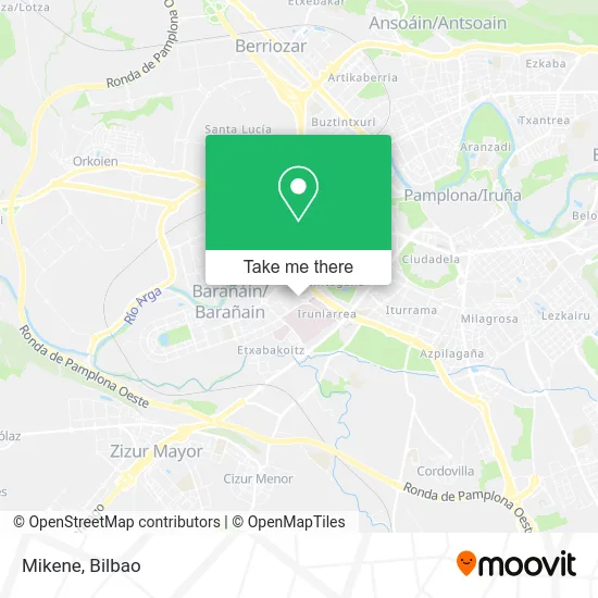 mapa Mikene