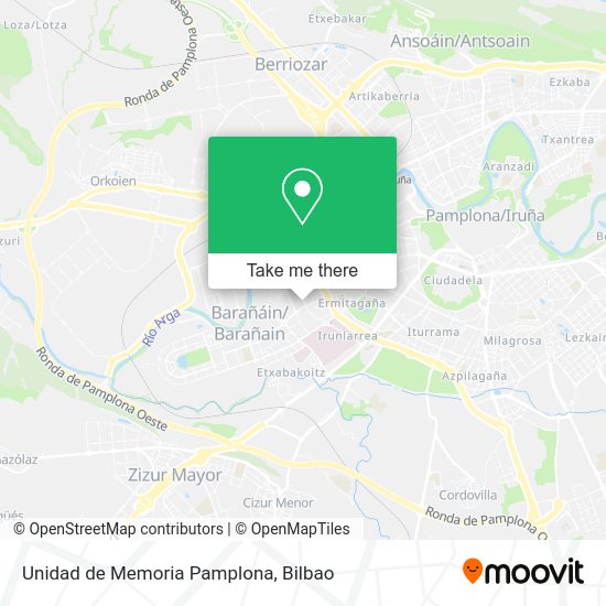 Unidad de Memoria Pamplona map