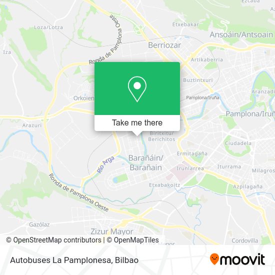Autobuses La Pamplonesa map