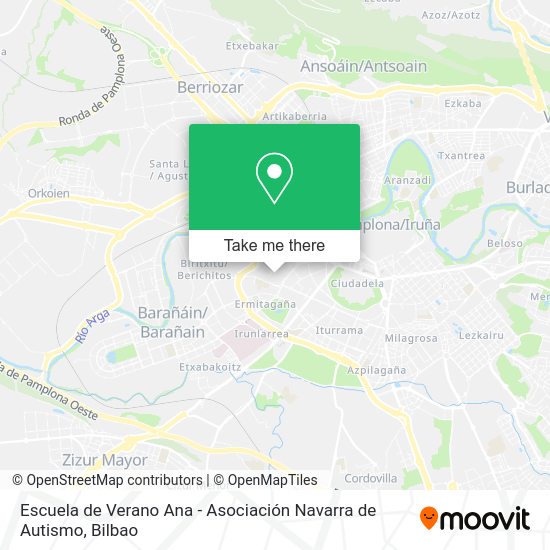 Escuela de Verano Ana - Asociación Navarra de Autismo map