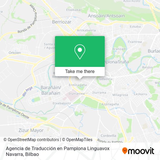 Agencia de Traducción en Pamplona Linguavox Navarra map