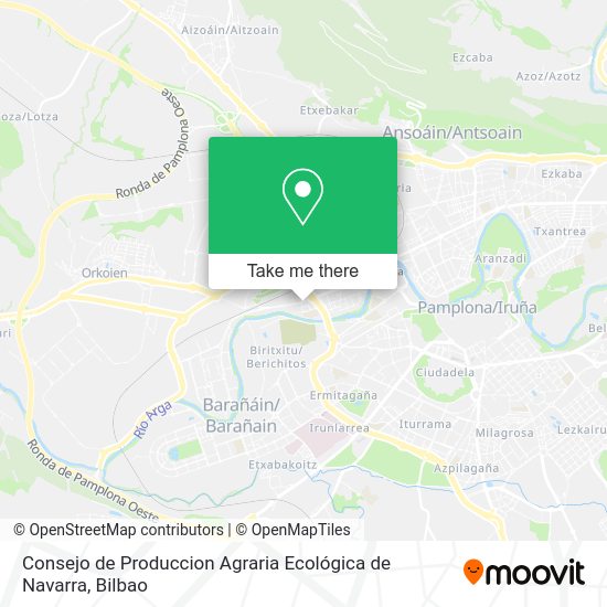 Consejo de Produccion Agraria Ecológica de Navarra map