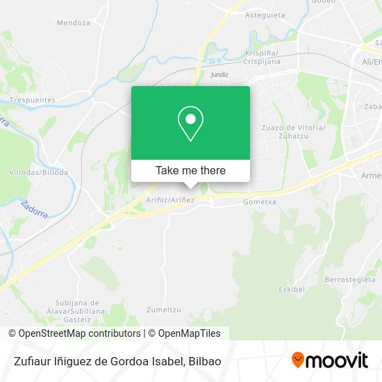 Zufiaur Iñiguez de Gordoa Isabel map