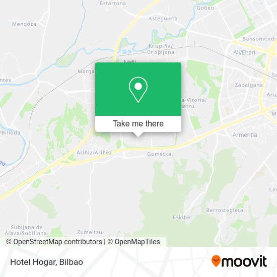 Hotel Hogar map