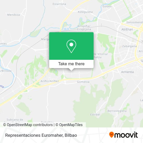 Representaciones Euromaher map