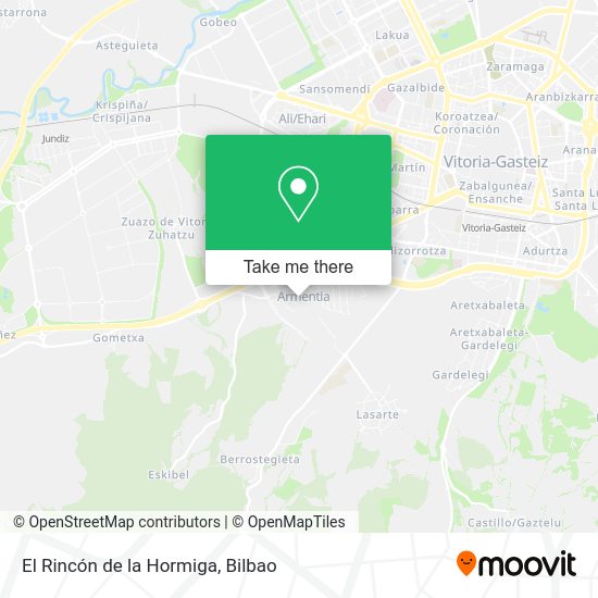 El Rincón de la Hormiga map