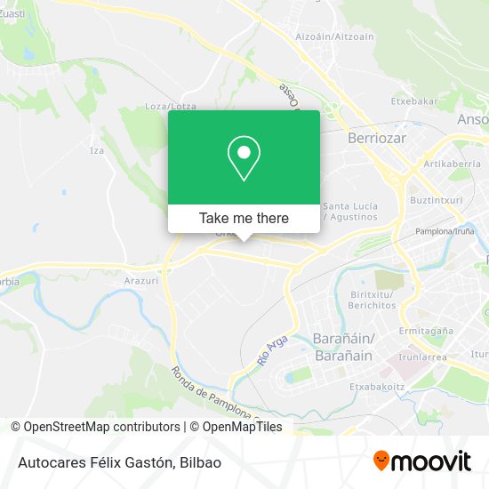 Autocares Félix Gastón map