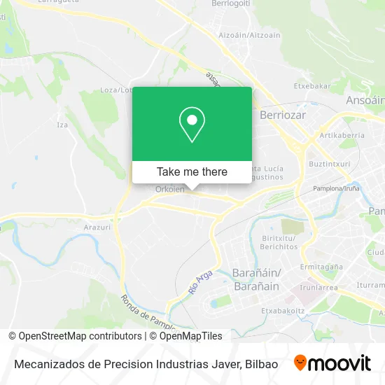 mapa Mecanizados de Precision Industrias Javer