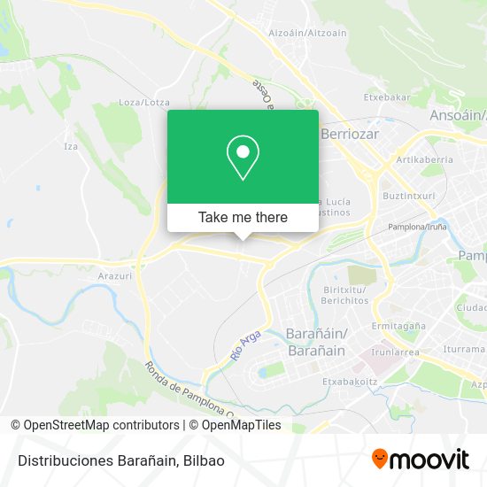 Distribuciones Barañain map